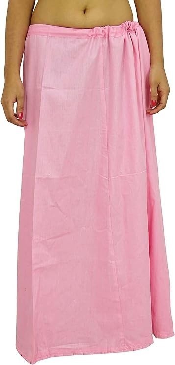 Women’s Saree Petticoat, Cotton Inskirt, Saree Underskirt Sari Inskirt Free Size