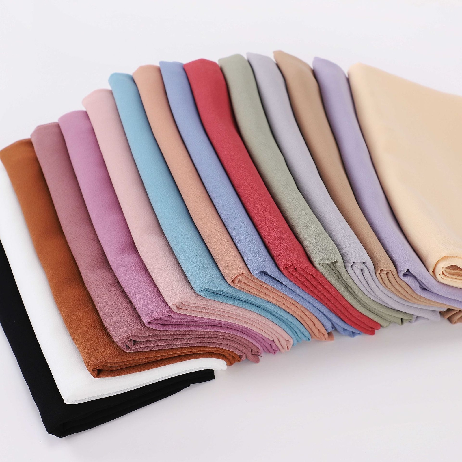 Islamic Square Scarf Women Solid Hijab Muslim Lightweight Scarves Arab Khimar