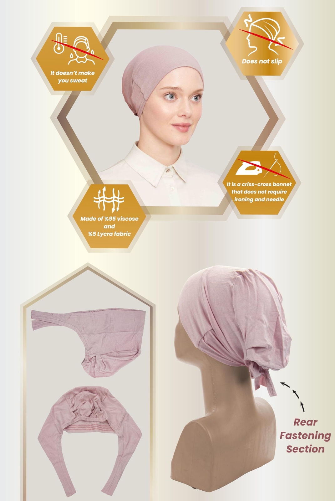 ihvan online, Hijab Cap, Beanie Undercap Scarf, Turban Head Wraps for Women, …