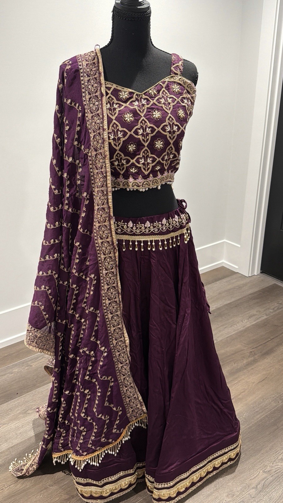 Dark Purple Indian Lengha Choli perfect