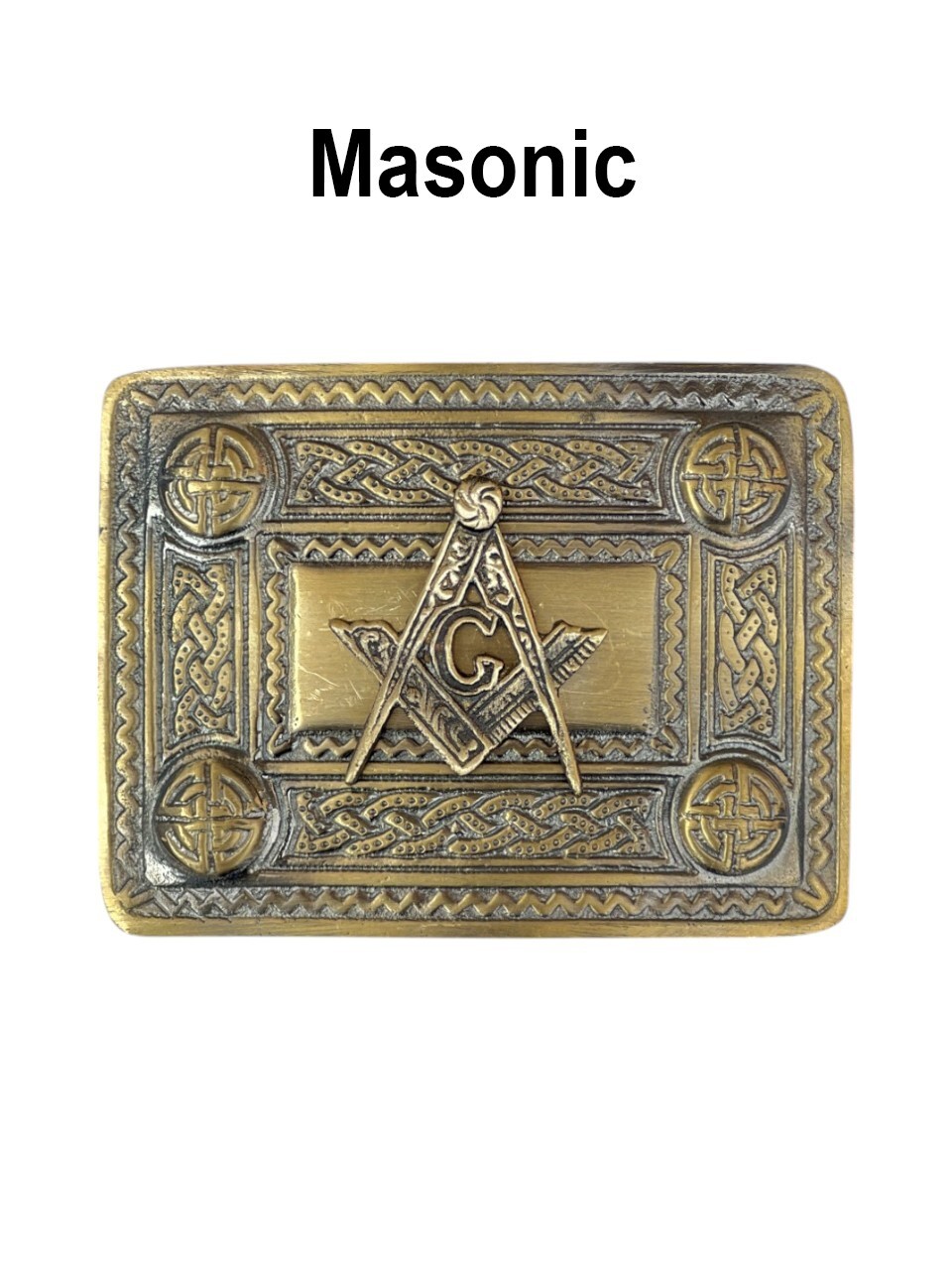 Scottish Masonic Badge kilt Belt Buckle Antique Finish belt Buckle