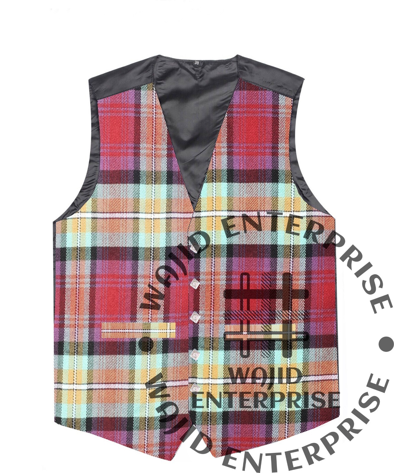 Isle of Sky tartan VEST Formal 5 Buttons Kilt WAISTCOAT Scottish Wedding Vest