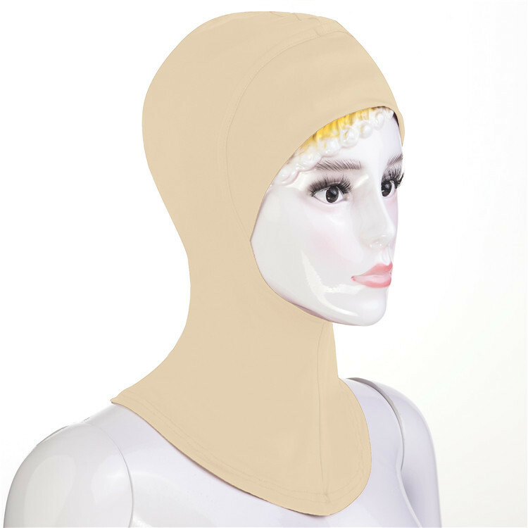 Muslim Women Under Scarf Cap Bone Bonnet Ninja Hijab Islamic Neck Cover Hat Arab