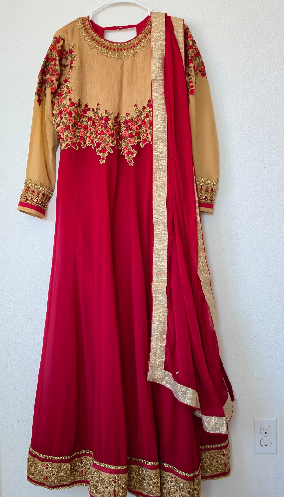 Red brown Indian Suit NEGOTIABLE