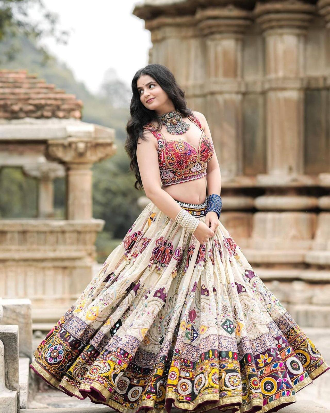 Chaniya Choli For Navratri, Garba lehenga women, Navratri Dress, By Aadat Export