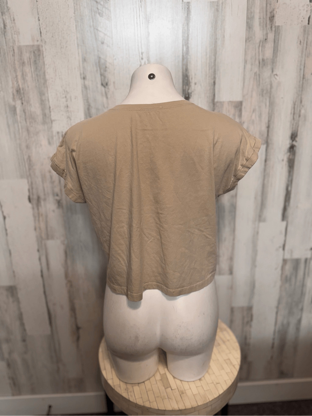 Zara tan blouse size medium