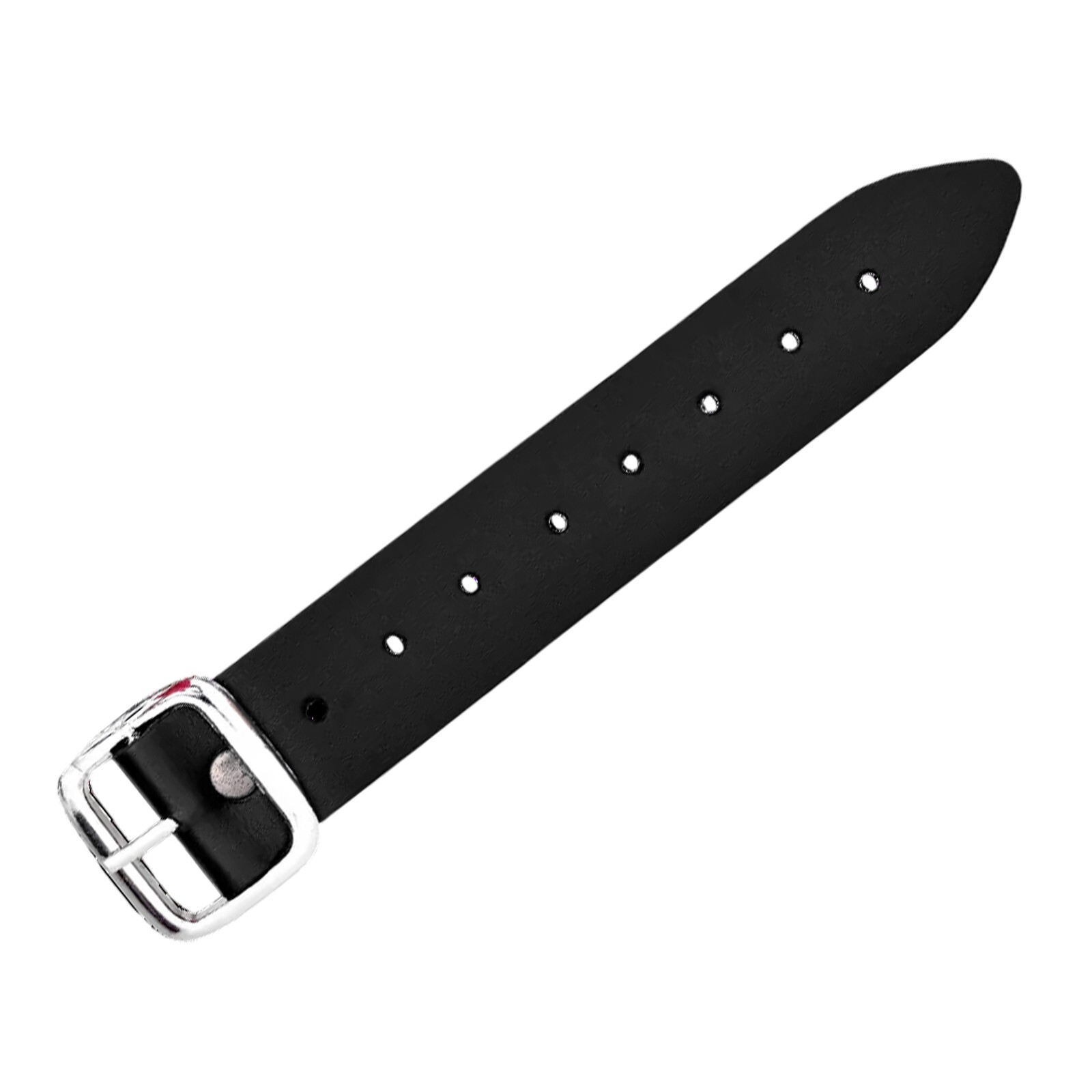 Black Strap with Buckle – Adjustable Leather Belt for Kilts & Casual Wear