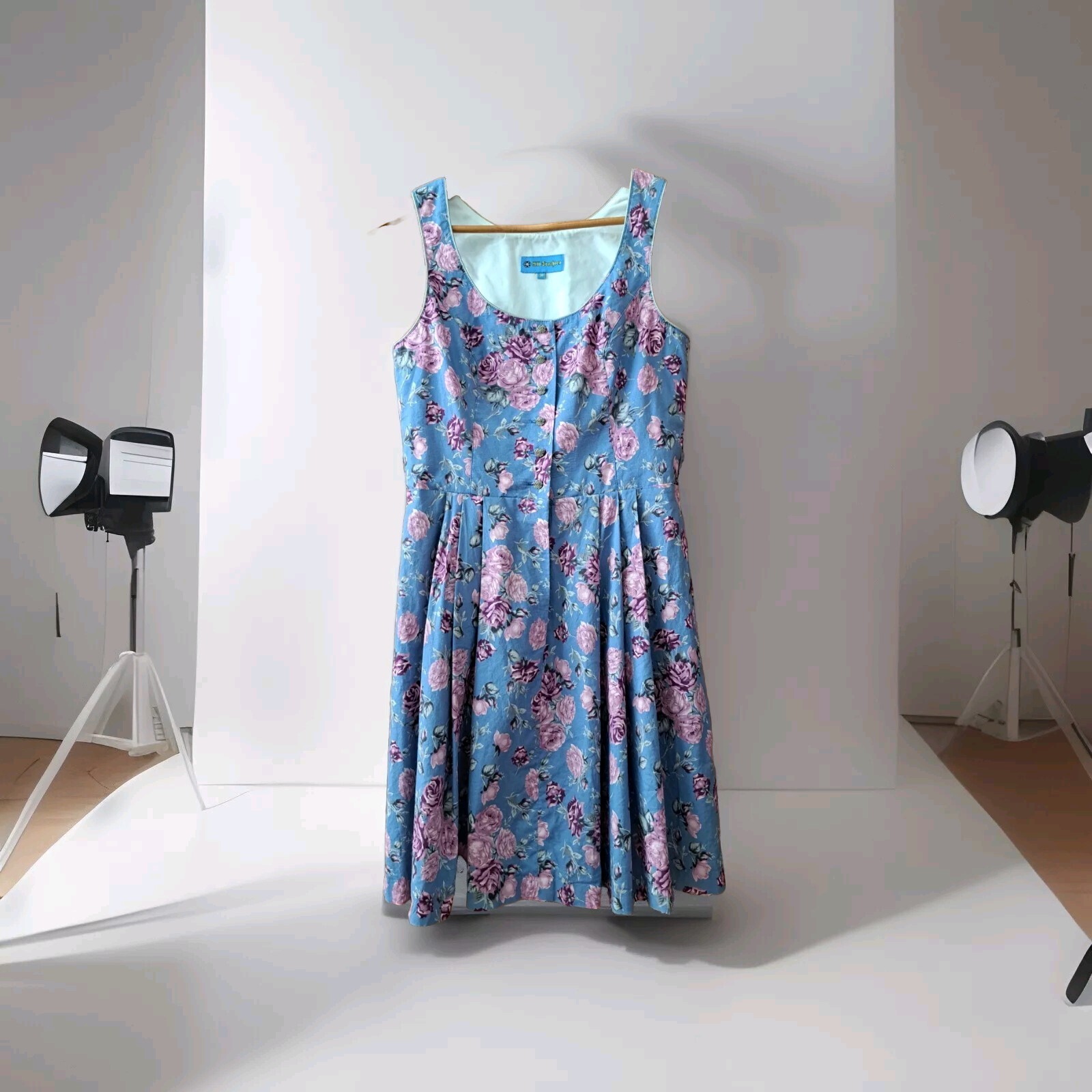 2116 Trachten Folk Bavarian Blue Summer Dress OCTOBERFEST Dirndl Sz S