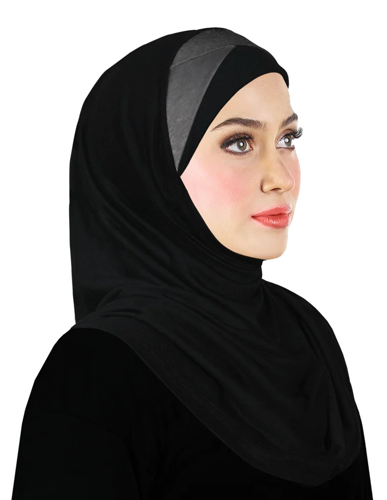 lot of 12 JUNIOR SIZE Festive Amira Cotton Hijab Single Color Pleats For Women