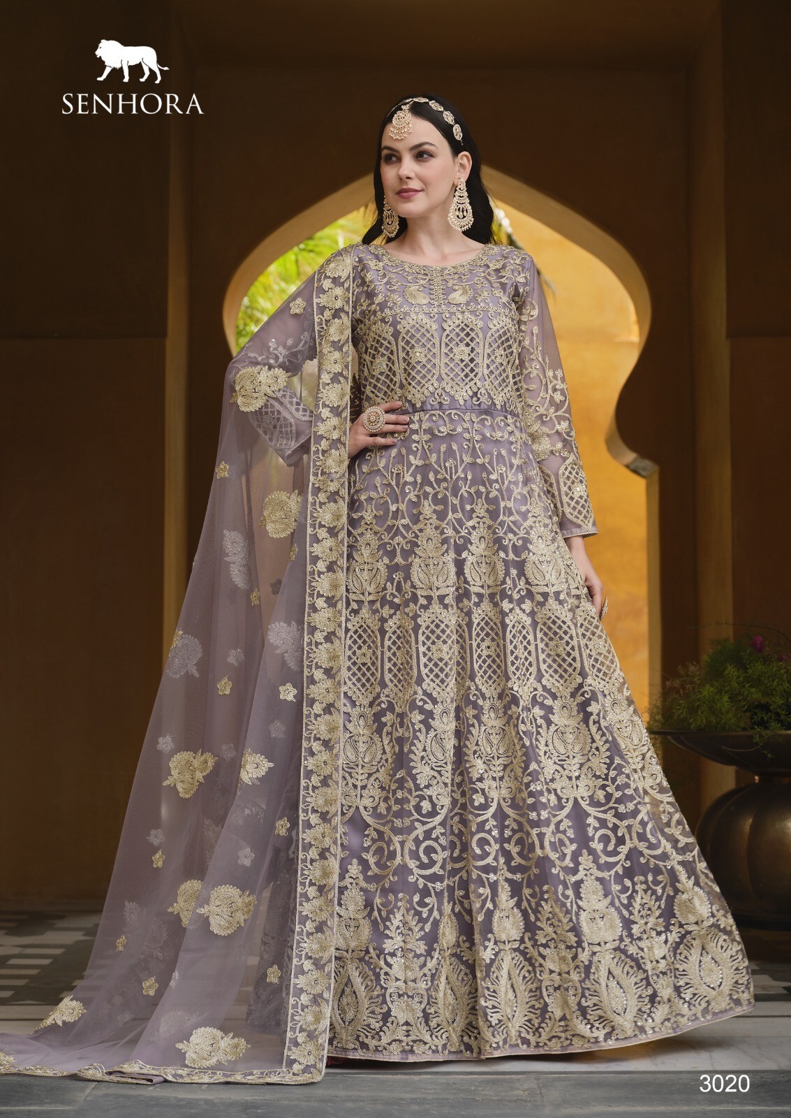 INDIAN DESIGNER GOWN WEDDING ANARKALI SUIT SALWAR KAMEEZ PAKISTANI DRESS WOMEN