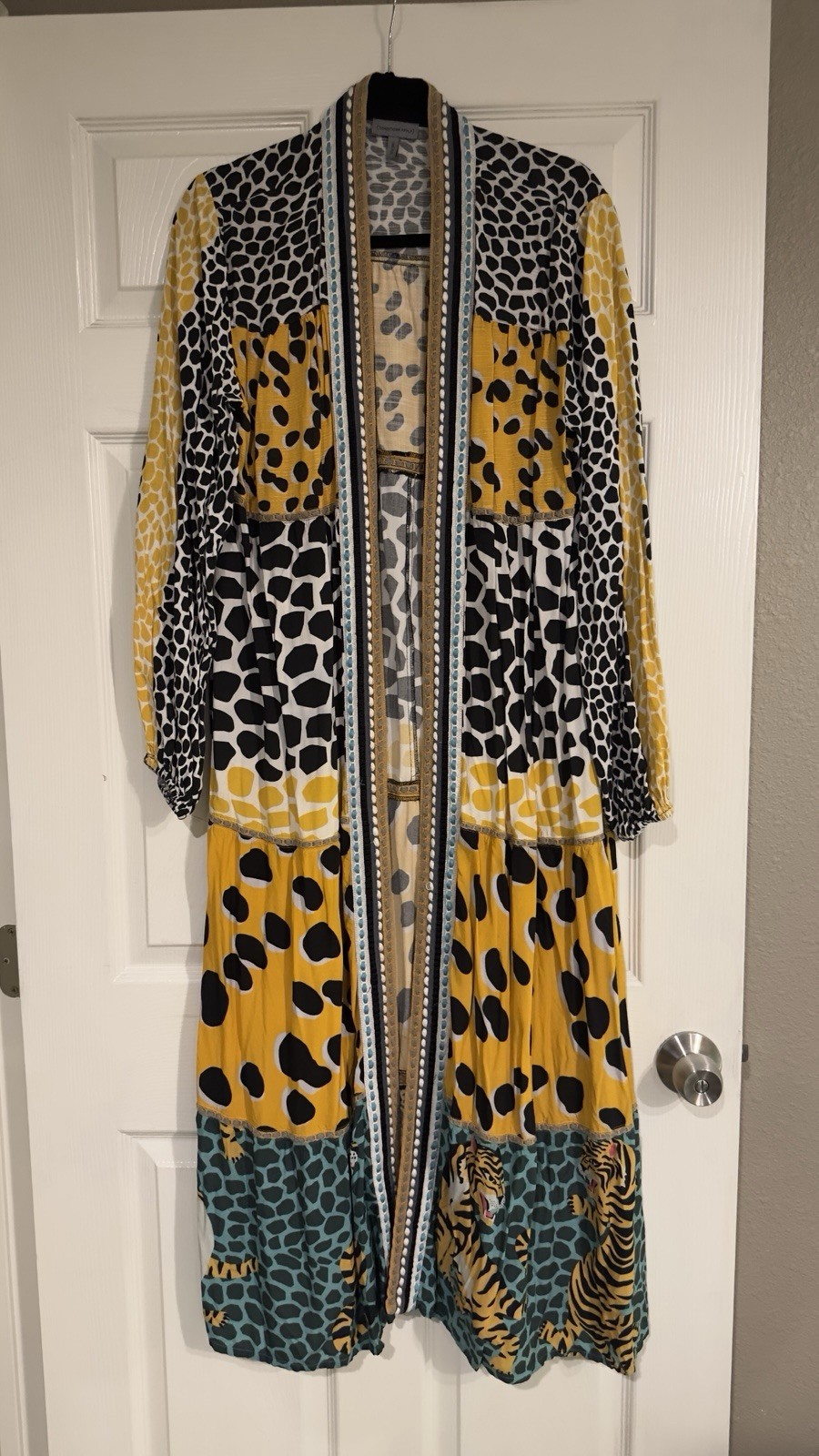 Anthropologie Conditions Apply Duster Kimono OS Animal Print