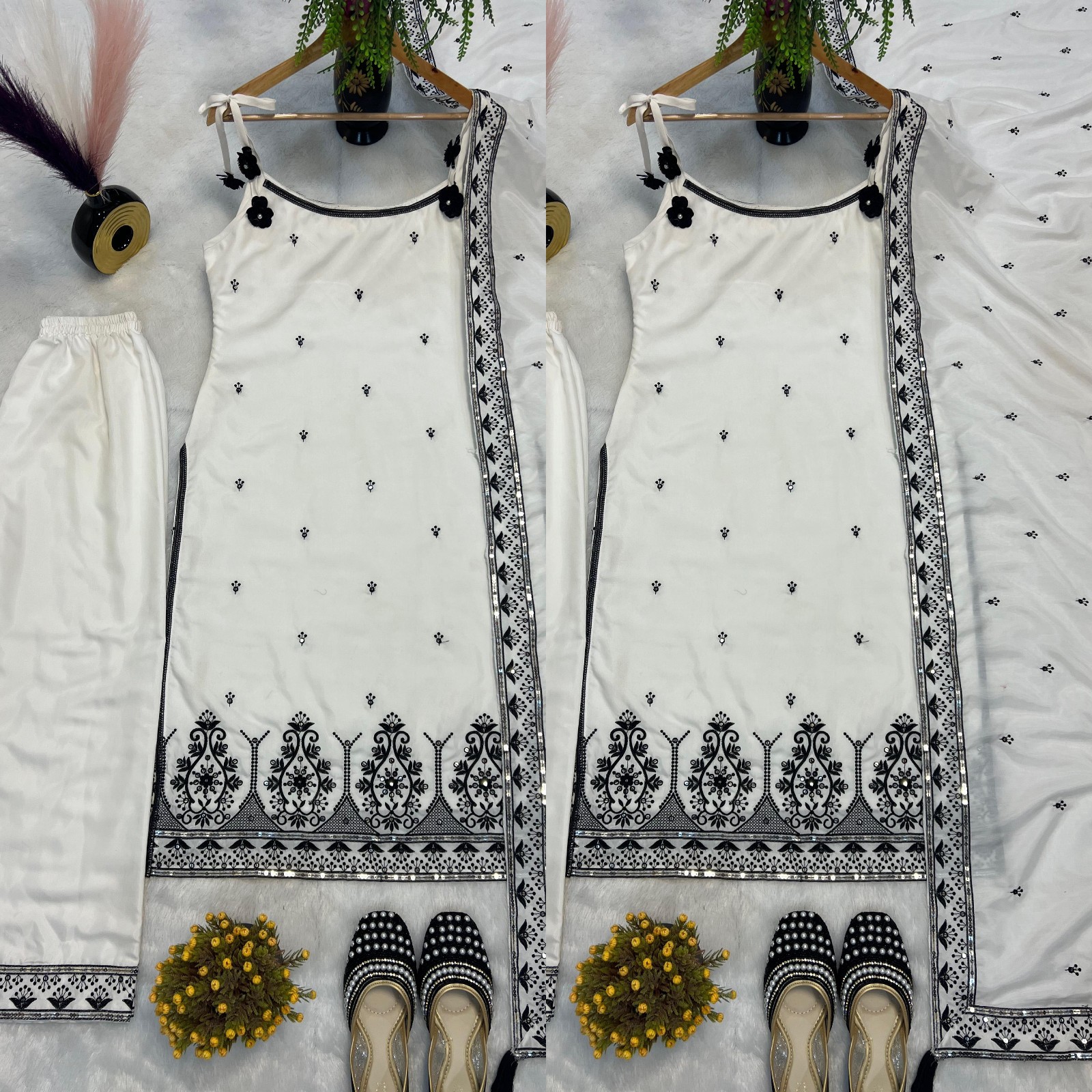 GOWN SALWAR KAMEEZ PAKISTANI INDIAN WEDDING PARTY WEAR DRESS BOLLYWOOD SUIT NEW