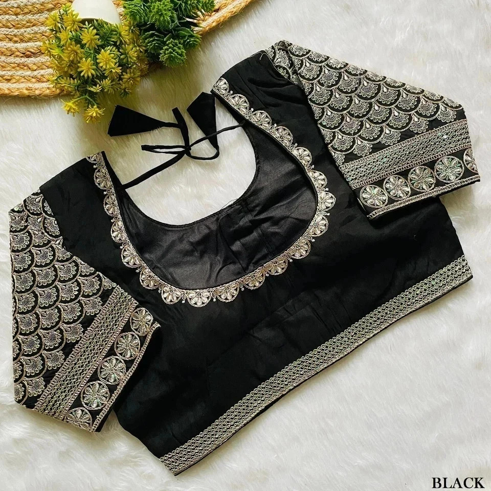 Saree Blouse Readymade Designer Sari Choli Indian Party Wear Bollywood Dress
