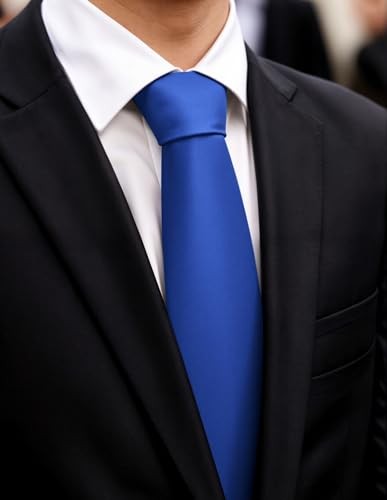 Men Neckties,Solid Color Neckties Texture for One Size Resolution Blue7634