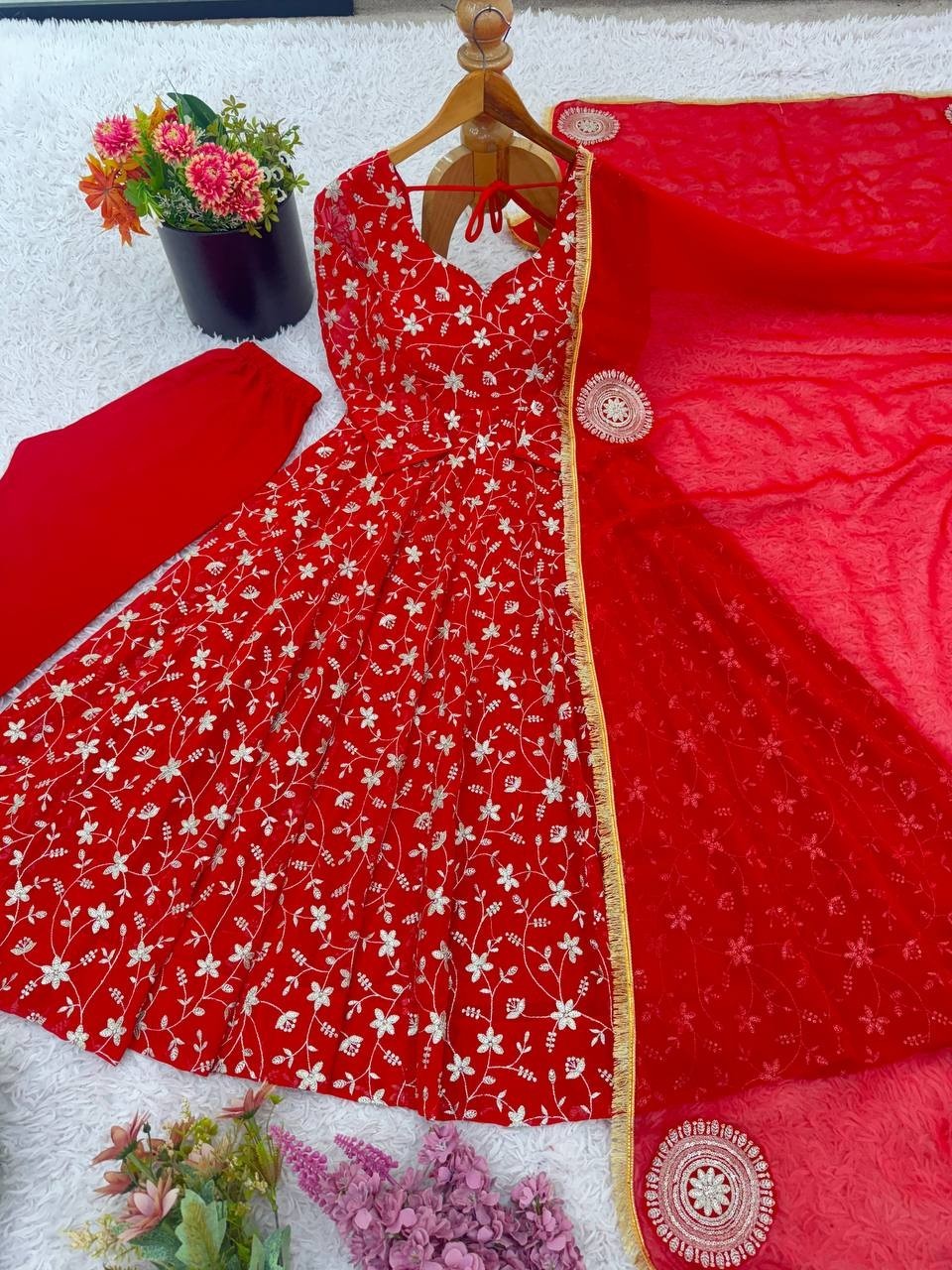 Anarkali suit long gown salwar kameez readymade 3 pcs suit party dress Eid suit