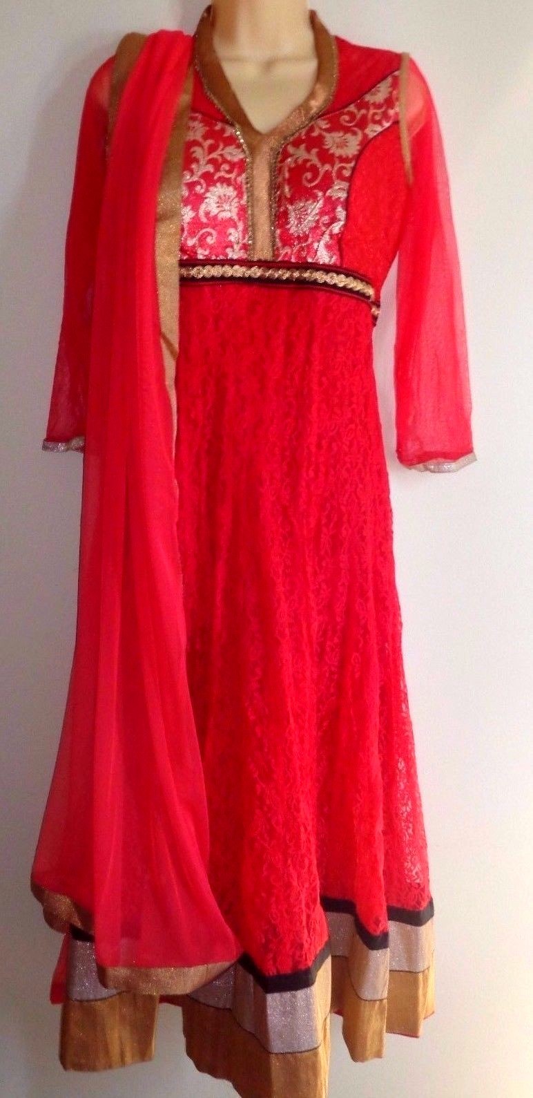 Ethnic Indian Salwar Kameez/Anarkali/Chudidar – Red