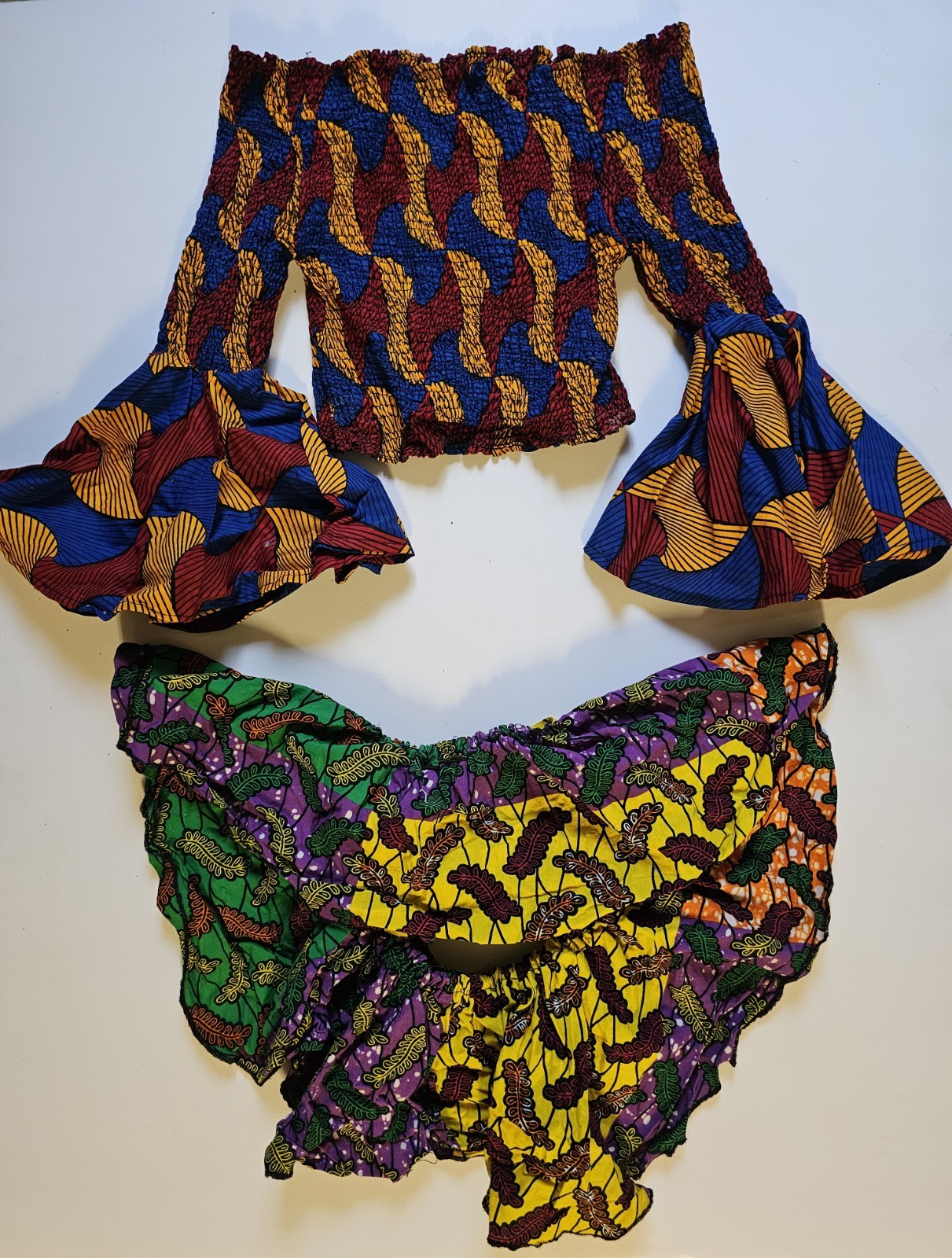 2 Ankara Off-the-shoulder Tops By Lola’s African Apparel Co. from Nigeria