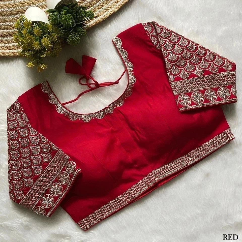 Saree Blouse Readymade Designer Sari Choli Indian Party Wear Bollywood Dress