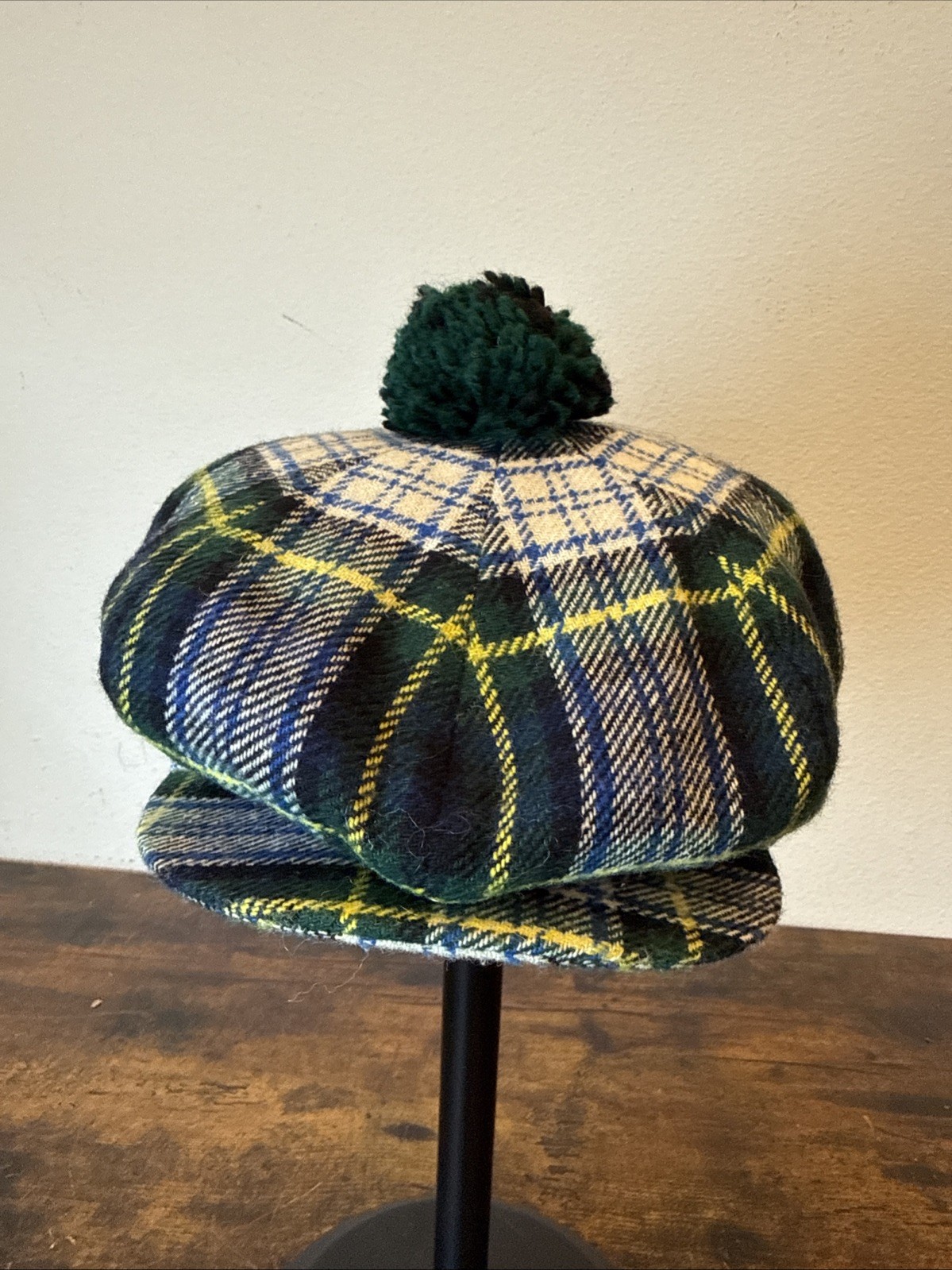 Scottish Acrylic/Wool Tam o’Shanter Royal Stewart Tartan Scotland Cap Hat