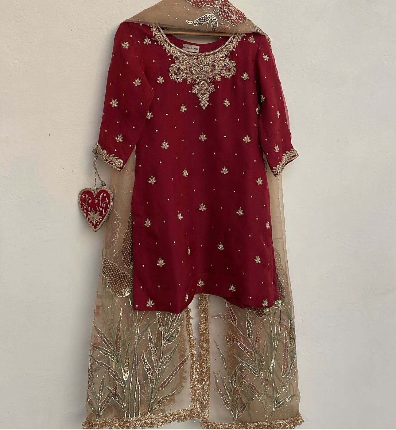 SALWAR KAMEEZ PAKISTANI INDIAN WEDDING PARTY WEAR DRESS BOLLYWOOD SUIT SHARARA