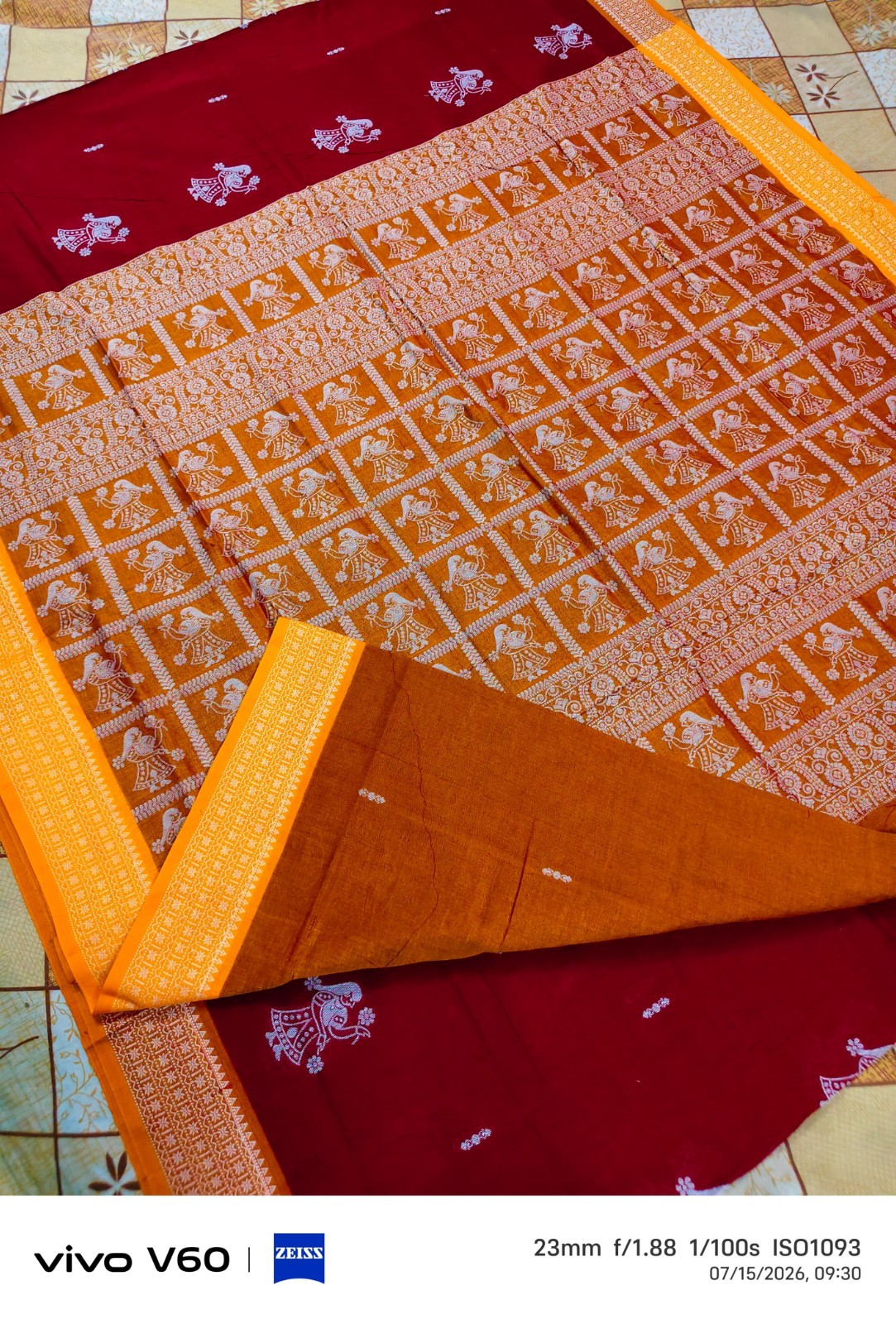 Sambalpuri Pasapali Cotton Saree Handwoven Odisha Handloom Wedding Ikat Sari