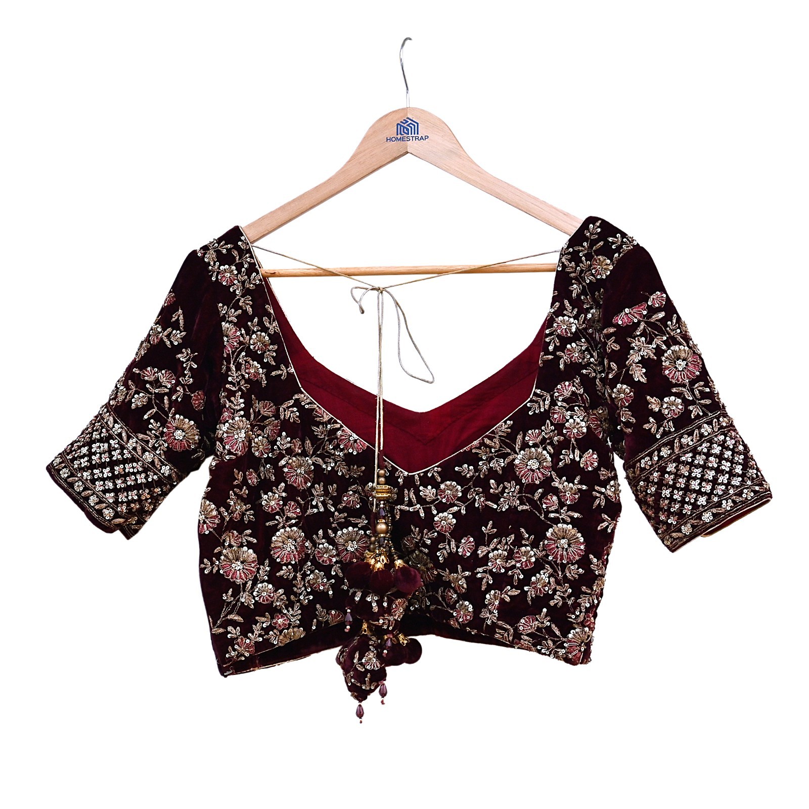 Indian Heavy maroon & pink Net/velvet Hand Embroidered Designer Lehenga 3pcs Set