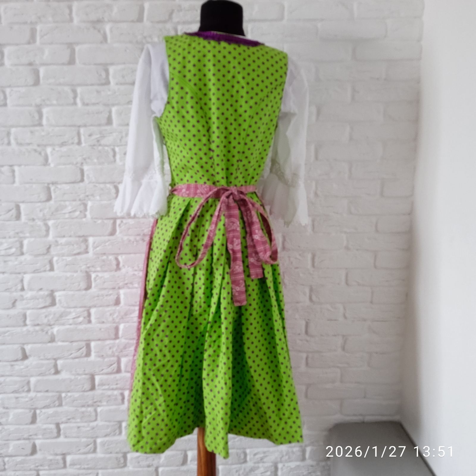 Landhaus Tyrol Dirndl Oktoberfest Dress Size EU 38 and white blouse