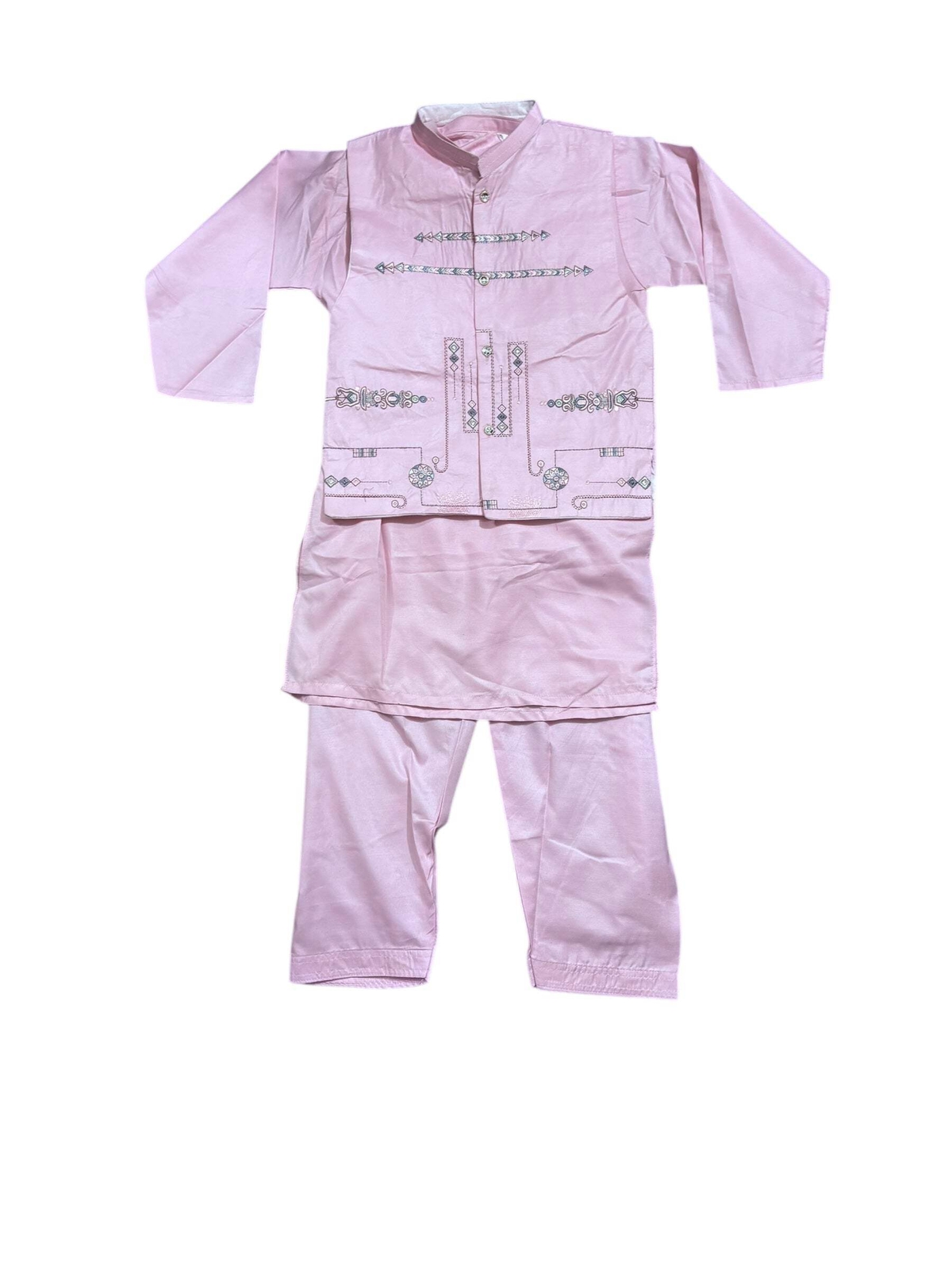 Traditional Kurta, Pajama and Coat Set for Boys – Ethnic Wear- 309