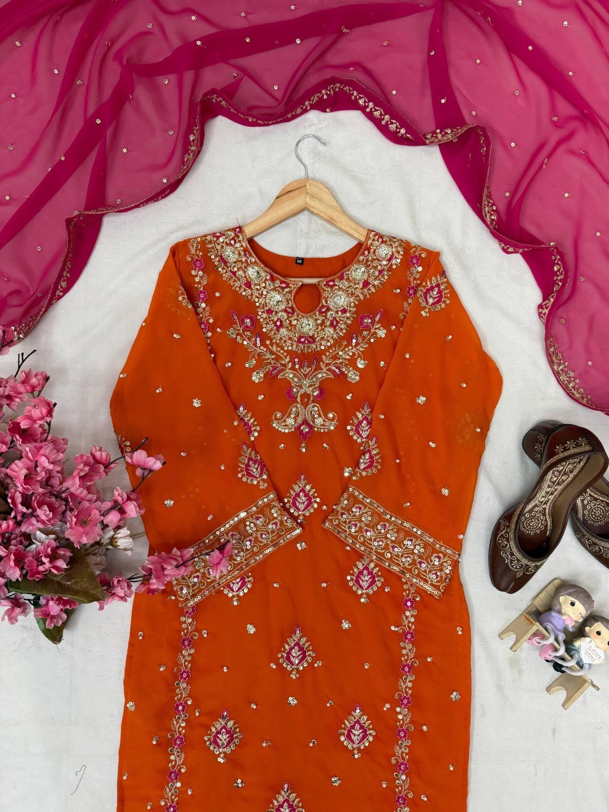 Designer Indian Pakistani kurti plazzo Bollywood Dress Party Wear Suit weddin