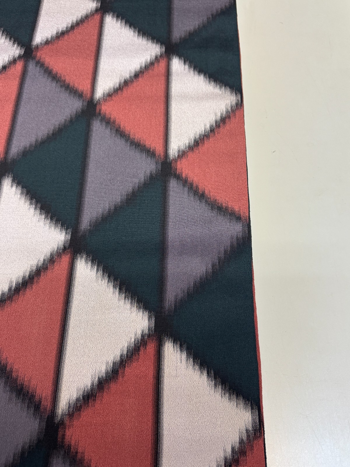 Japanese Vintage Kimono Fabric cloth Boro Silk Gray tradition 35.4×13.7 in