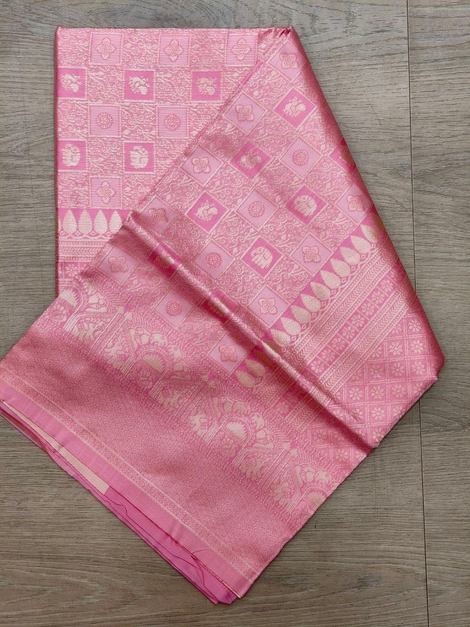 Designer Sari Bollywood Bridal Silk Saree Blouse South Indian Ethnic Ready made