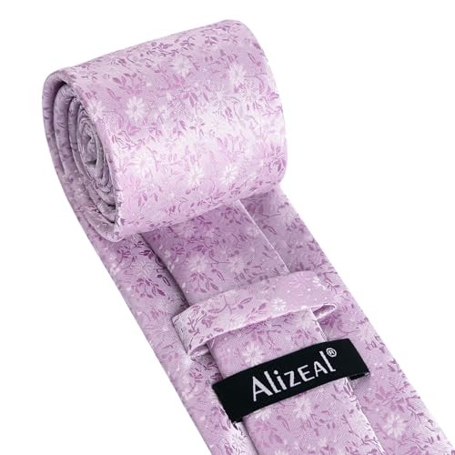 Mens 3.15inches Exquisite Floral Tie with Small Flower Printed 996-lilac