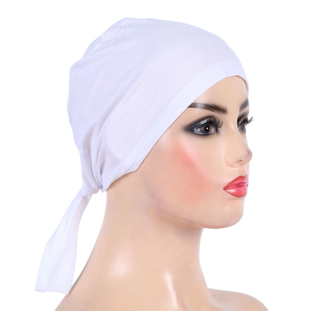 Plain Women Underscarf Hijab Muslim Bone Bonnet Inner Cap Tube Nijna Hat