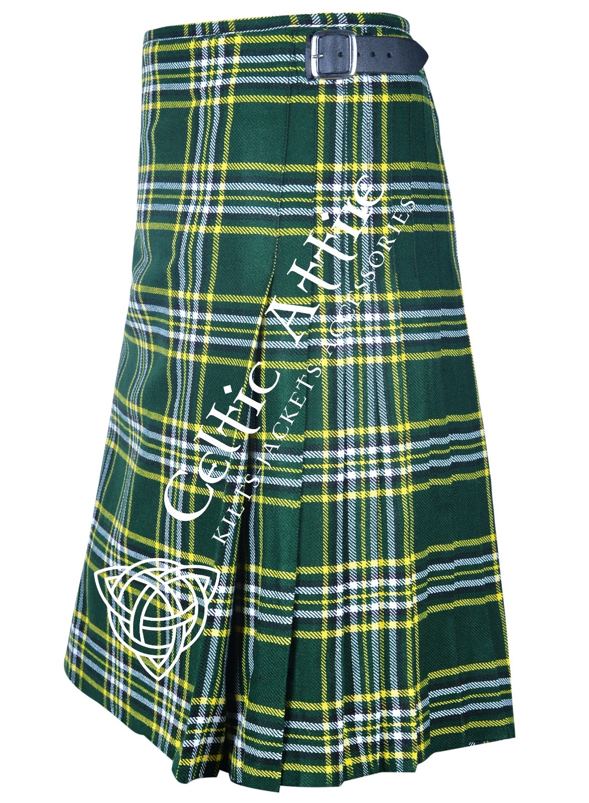 St. Patrick Tartan 8 Yard Scottish Kilt – Made to Order By Celtic Attire