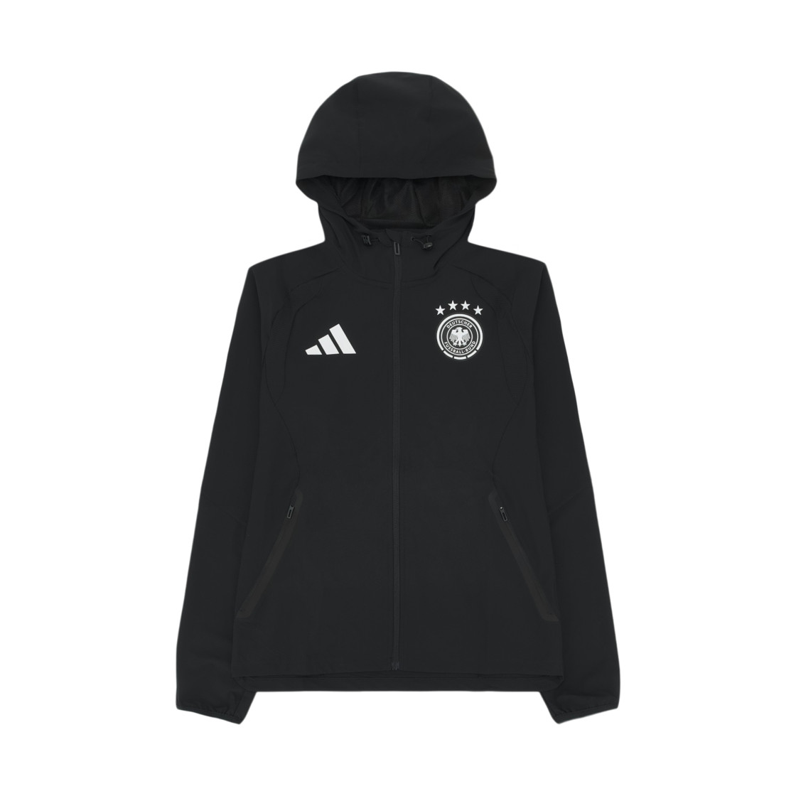 Adidas Germany Tiro Travel Full-Zip Windbreaker Black New