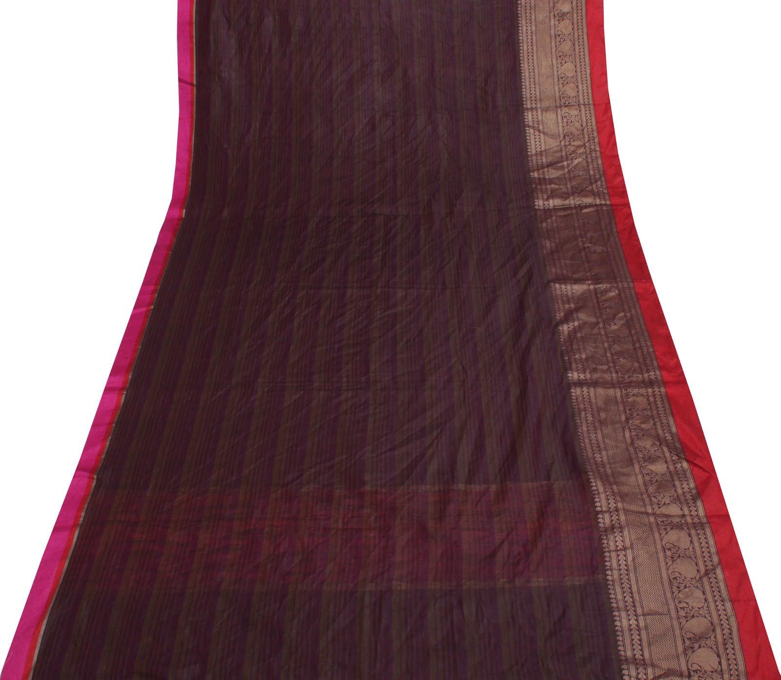 Sushila Vintage Indian Saree Blend Silk 5 Yard Sari Decor Craft Fabric
