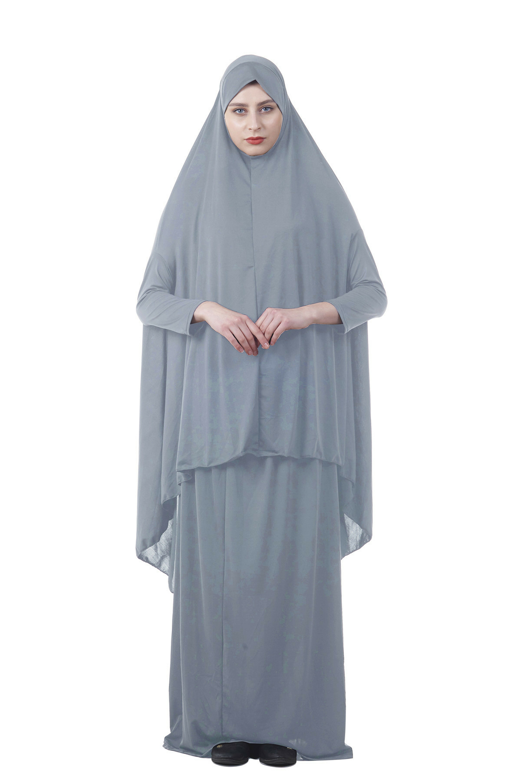 Ramadan Muslim Women Prayer Sets Large Scarf Hijab+Skirt Islamic Khimar Clothing