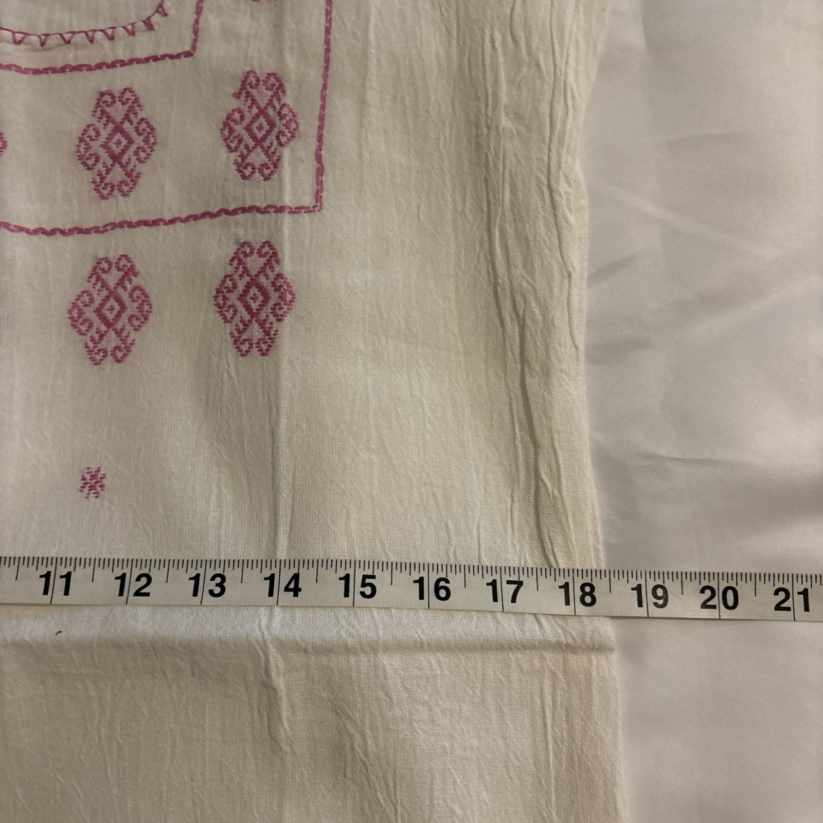 Embroidered Mexican Blouse Handmade Size S