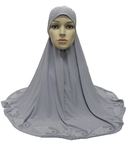 Muslim Women Full Cover Amira Scarf Hijab Islamic Shawls Arab Shayla Wrap Bonnet