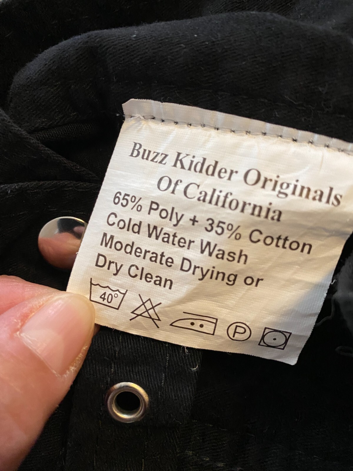 Buzz Kidder Originals of California Black Goth/Utility/Hybrid Kilt Size 34