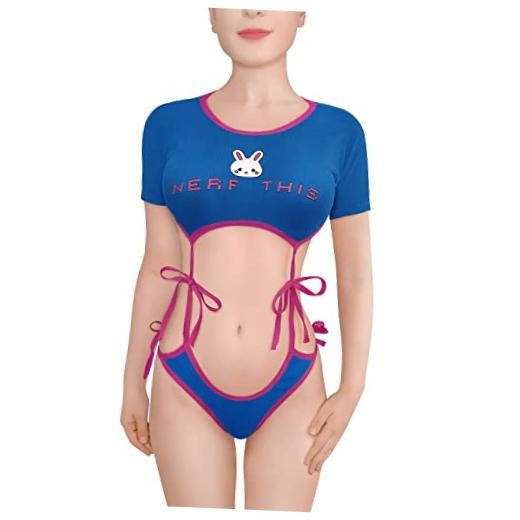 Women Cotton Camisole and Panties Sports Lace Up Loungewear X-Large Blue