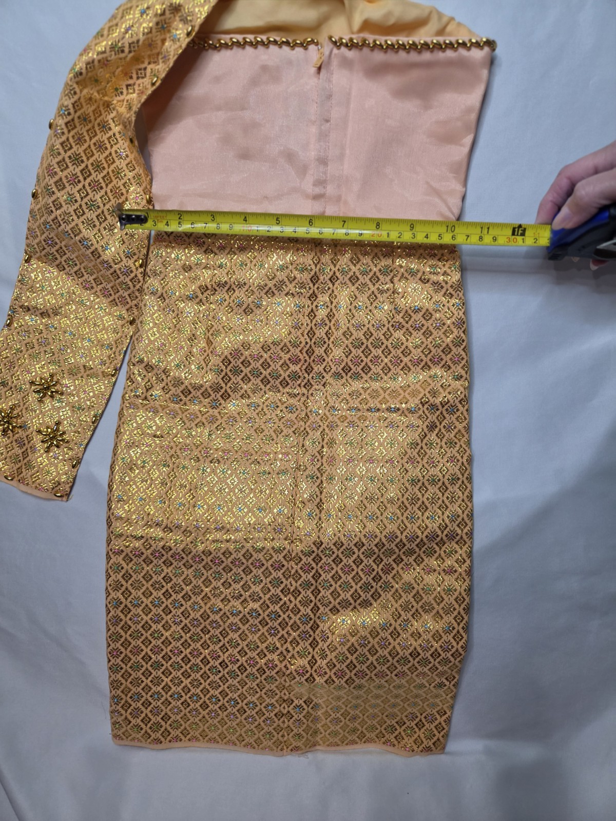 Handmade Thai Inspired Toddler/child Dress. L24″W10″