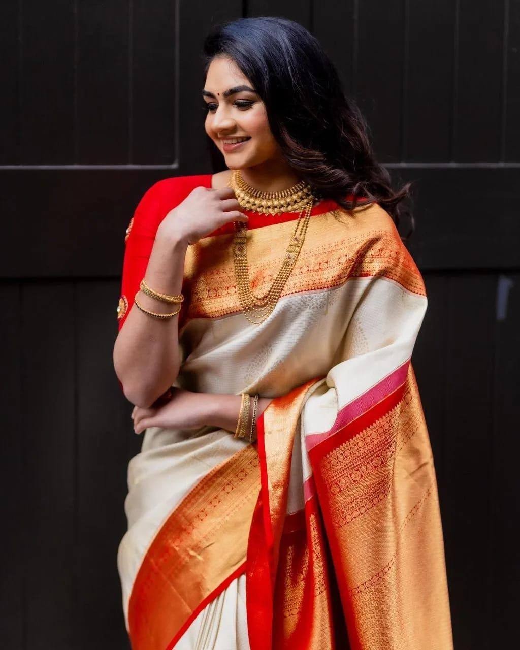 Designer Sari Bollywood Bridal Silk Saree Blouse South Indian Party Wear Saree