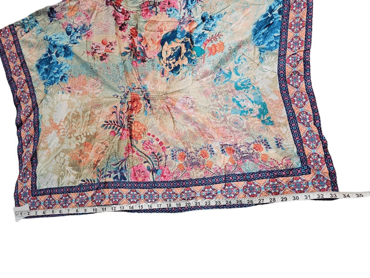 Tolani Raelyn Cropped Kimono Top Floral Multicolor Boho India XS NWOT