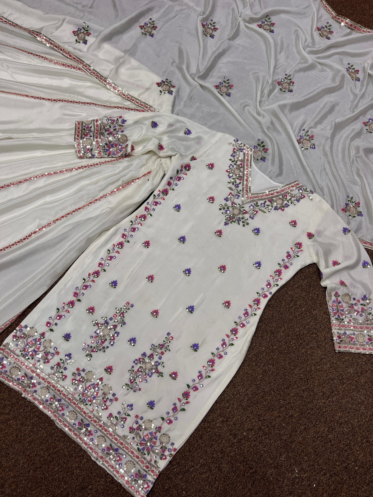 Bridal Pakistani Designer Wedding eid Indian Party Dress Parrot Anarkali Gown