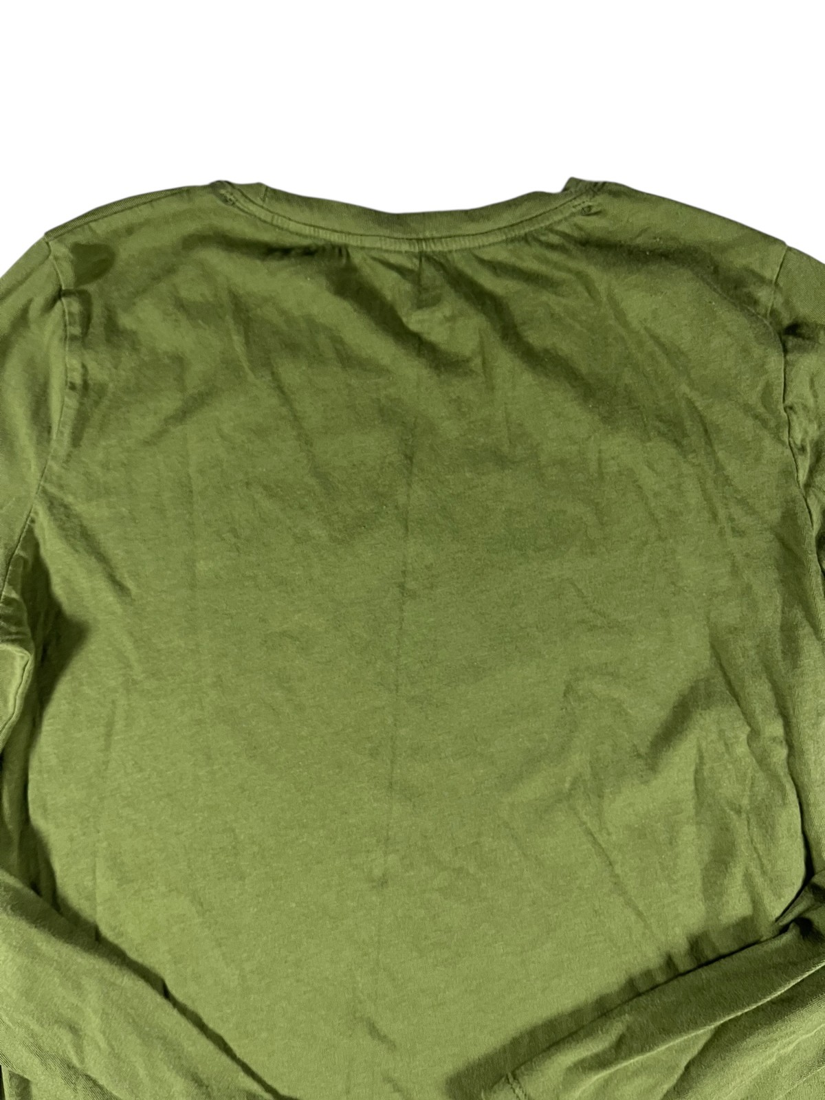 Time and Tru Women’s Green Long Sleeve Crew Neck T-Shirt Size S 100% Cotton