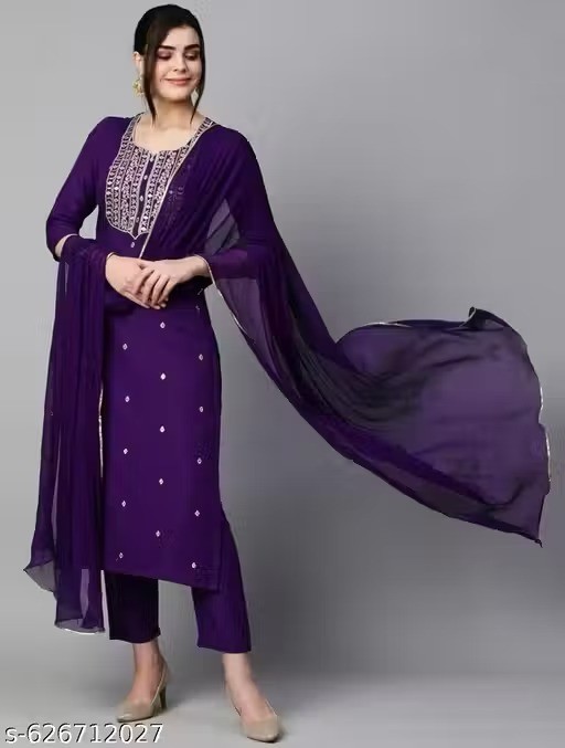 Indian Salwar Kameez Suit Readymade 3Pc Women Party Wear Dress Dupatta