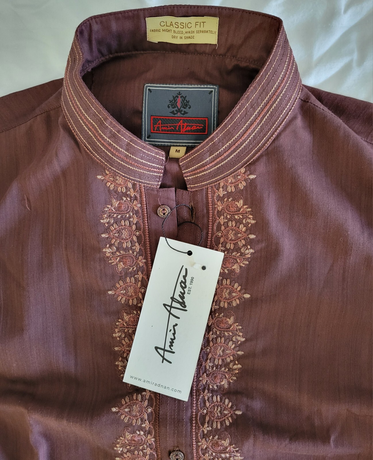 Pakistani Kurta Shalwar Men’s Stitched from Amir Adnan Size: Medium