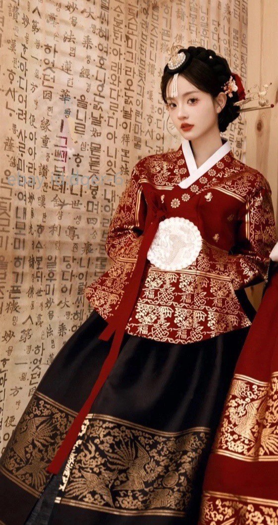 Women Korean Hanbok Traditional Dress National Costume Court Dress Wedding New