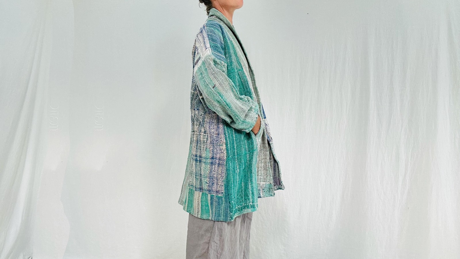 Vintage Kantha Coat. Fantastic Textile Art Treasure. One Size. 4212